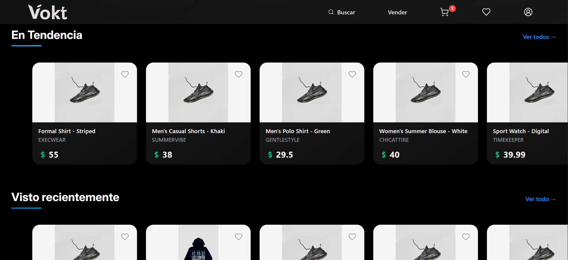 VOKT — Tienda multi-vendedor